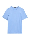 Theory Regular-fit Clean Silk & Cotton T-shirt In Skyline