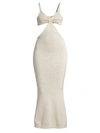 Cult Gaia Women's Serita Knit Cutout Sheath Dress In White