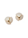 LELE SADOUGHI 14K GOLDPLATED & MOTHER-OF-PEARL ACETATE FLOWER BUD STUD EARRINGS,400014182712