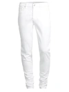 Hudson Super Stretch Skinny Ripped Jeans In White