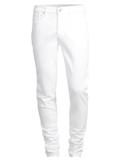 Hudson Super Stretch Skinny Ripped Jeans In White
