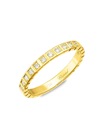 Chopard Women's 18k Yellow Gold & Diamond Ice Cube Ring