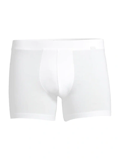 Hanro Cotton Pure Cotton Boxer Brief With Fly In Multi