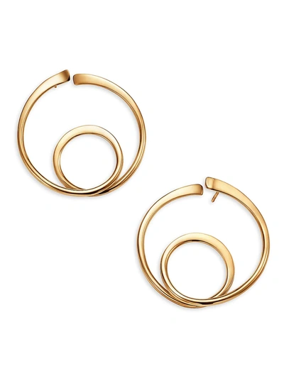 Futura Legends Orbit 18k Yellow Gold Hoop Earrings