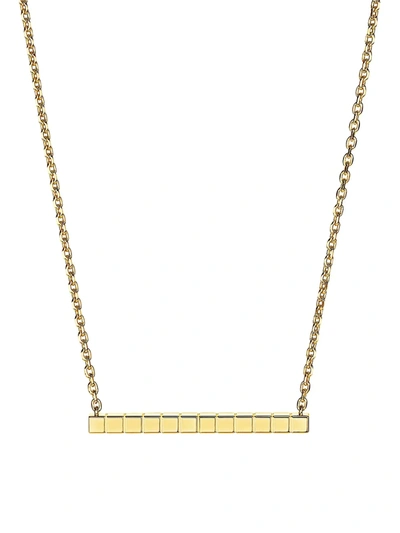 Chopard 18k Yellow Gold Ice Cube Pendent Necklace