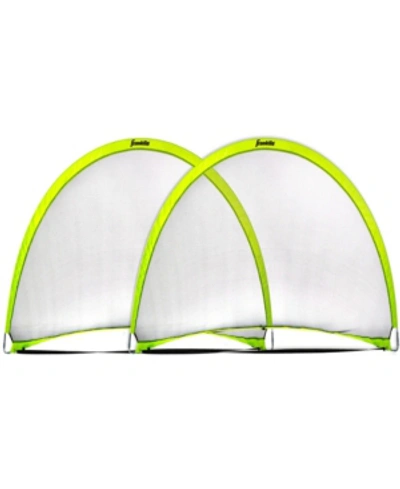 Franklin Sports Pop-up Dome Shaped Goals-6' X 4' (2 Pack) In Optic Yell