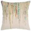 RIZZY HOME ABSTRACT DESIGN POLYESTER FILLED DECORATIVE PILLOW, 20" X 20"