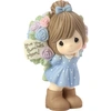 Precious Moments Love You Bunches Mom Girl Figurine Bisque Porcelain 183004 In Navy