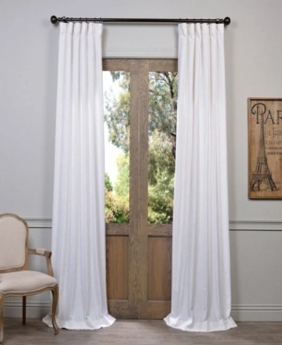 Exclusive Fabrics & Furnishings Rice White Heavy Faux Linen Curtain