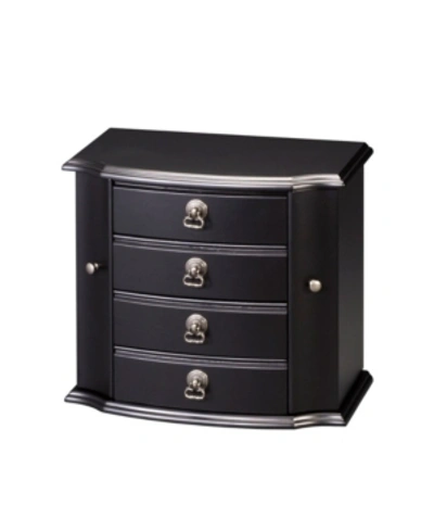 Pko Inc. Traditional Wooden Jewelry Box In Black