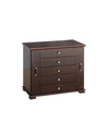Pko Inc. Wooden Jewelry Box In Dark Brown