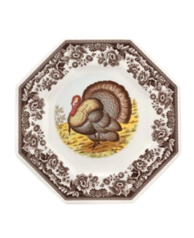 Spode Woodland Turkey Octagonal Plate