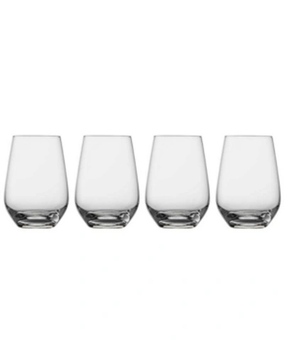 Villeroy & Boch Voice Basic Stemless Wine Glasses, Set Of 4 In Clear