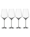 Villeroy & Boch Voice Basic White Wine Glasses, Set Of 4 In Clear