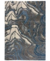 D Style Orleans Or12 3'3" X 5'1" Area Rug In Bluestone