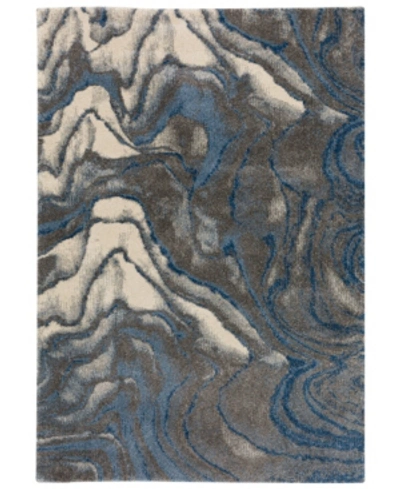 D Style Orleans Or12 3'3" X 5'1" Area Rug In Bluestone