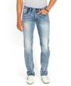 Buffalo David Bitton Men's Straight Six Stretch Jeans In Light Indigo