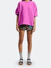 Rachel Comey Fond Cropped Sleeve Sweatshirt In Raspberry