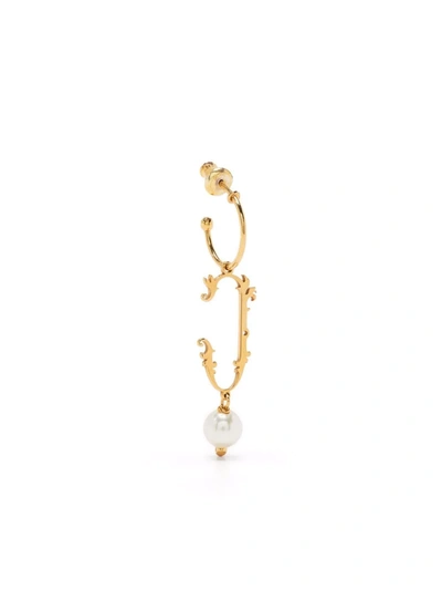 Simone Rocha J Initial-pendant Single Earring In 金色