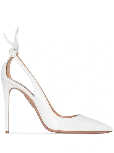 AQUAZZURA BOW TIE 105MM PUMPS