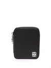 GIVENCHY GRAINED-LEATHER ZIPPED WALLET
