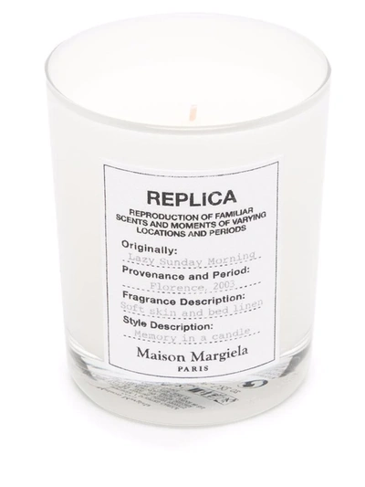 Maison Margiela Replica Lazy Sunday Morning Scented Candle In 白色