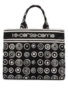 10 Corso Como Graphic-print Canvas Tote In 黑色