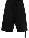 MOSCHINO SIDE-ZIP DETAIL TRACK SHORTS