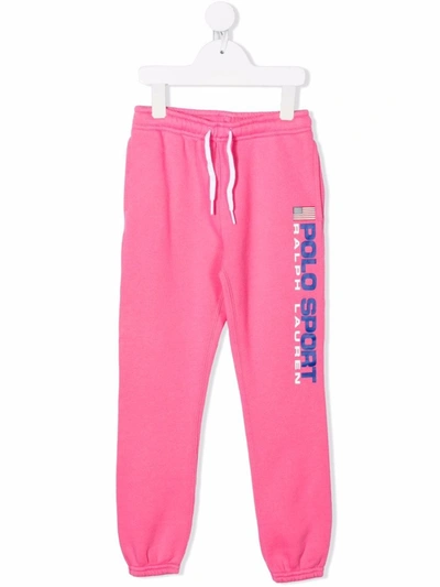 Ralph Lauren Logo-print Track Pants In 粉色