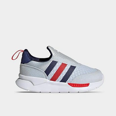 Adidas Originals Babies' Adidas Kids' Toddler Originals Zx 360 1 Slip-on Casual Shoes In Halo Blue/night Sky/red