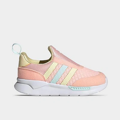 Adidas Originals Babies' Adidas Girls' Toddler Originals Zx 360 1 Slip-on Casual Shoes In Haze Coral/easy Yellow/halo Mint