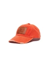 ACNE STUDIOS FACE PATCH DISTRESS DETAIL COTTON CAP