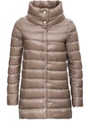Herno Amelia Down Jacket In Beige Nylon In Beige