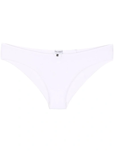 Dolce & Gabbana Ribbed Cotton-blend Briefs