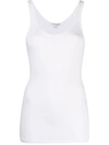 James Perse The Daily Ribbed Stretch-cotton Tank In White