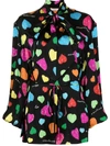 BALENCIAGA ARCHIVE HEARTS-PRINT BLOUSE