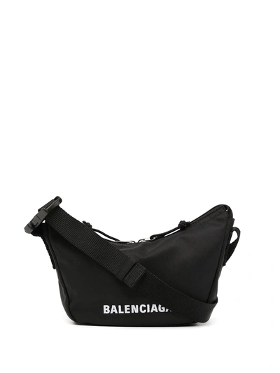 Balenciaga Small Wheel Sling Shoulder Bag In Schwarz