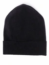 BARRIE CASHMERE RIB-KNIT BEANIE HAT