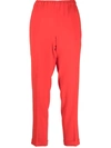 ALBERTO BIANI ELASTIC-WAIST CIGARETTE TROUSERS