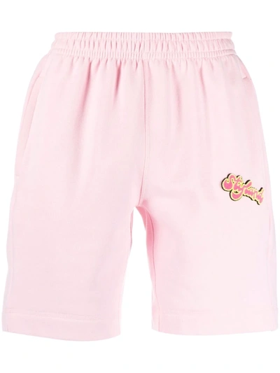 Styland Organic Cotton Track Shorts In Rosa