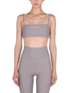 Rotate Birger Christensen Passio Crop-top With Logo - Rotate Sunday In Grey