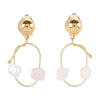 MARNI BRASS TEARS EARRINGS,MNI99U65PIN