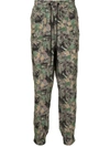 Iceberg Graphic Camouflage-print Track Pants In Brown