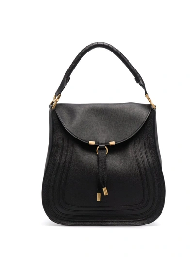 Chloé Large Marcie Tote Bag In Black