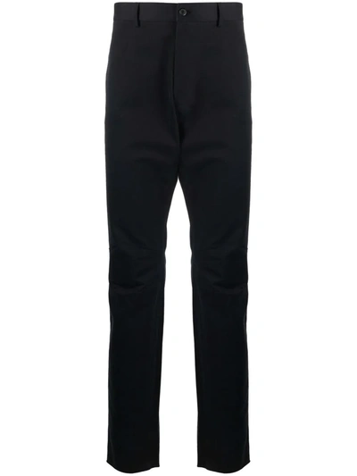 Ferragamo Slim-cut Tailored Trousers In Black