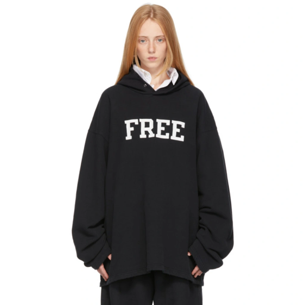 Balenciaga Oversized Distressed Appliquéd Cotton-blend Jersey