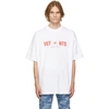 VETEMENTS WHITE JERSEY CANADA LOGO T-SHIRT