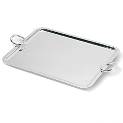 Christofle Silver Plated Vertigo Tray With Handles 04200350