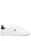 Polo Ralph Lauren Logo-detail Lace-up Sneakers In White