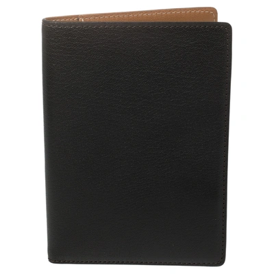 Pre-owned Cartier Black Leather Passport Holder